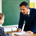 언어 교육에서의 클리닉 및 멘토링 - **Focus:** A language teacher giving individualized attention to a struggling student.
    **Details...